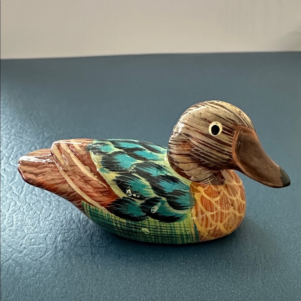 Vintage Hand Painted Ceramic Duck